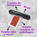 Kit Seladora a Vácuo + 100 Saquinhos de Conservação de Allimentos